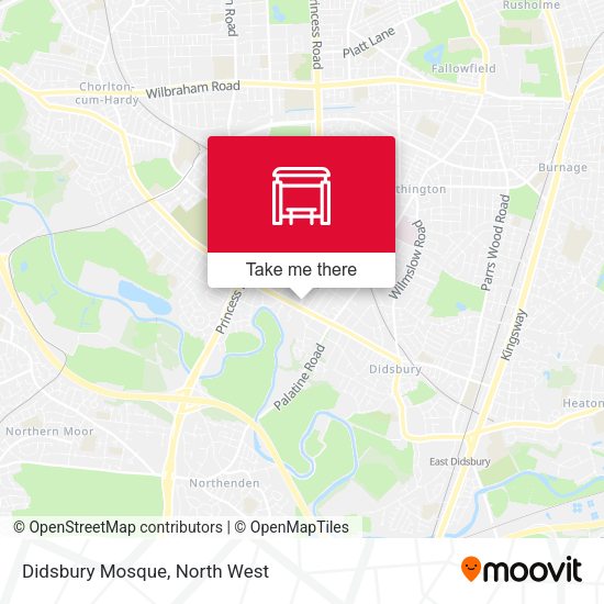 Didsbury Mosque map