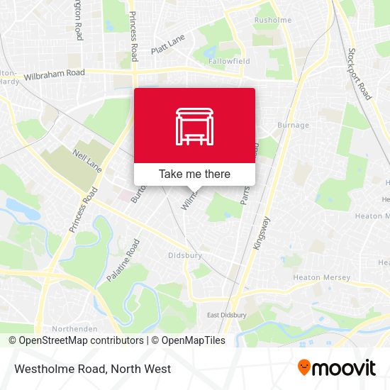 Westholme Road map