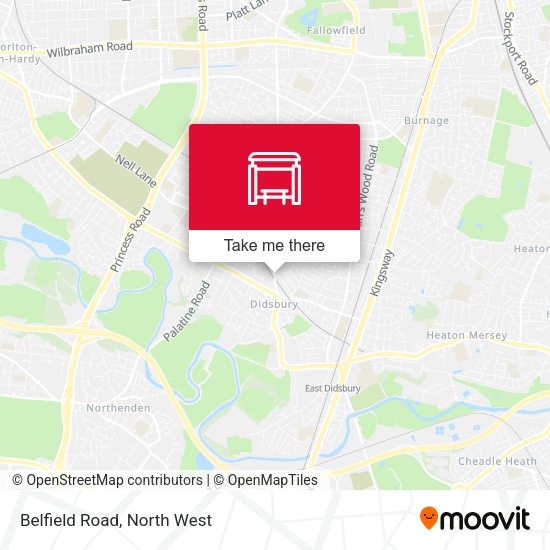 Belfield Road map