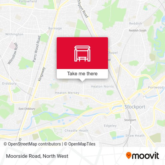 Moorside Road map
