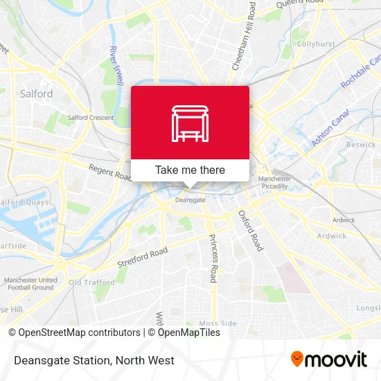 Deansgate Station map