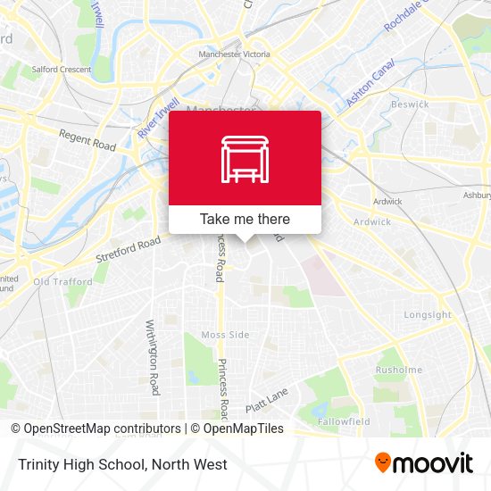 Trinity High School map