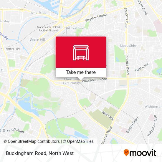 Buckingham Road map