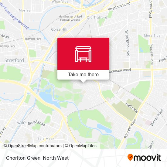 Chorlton Green map