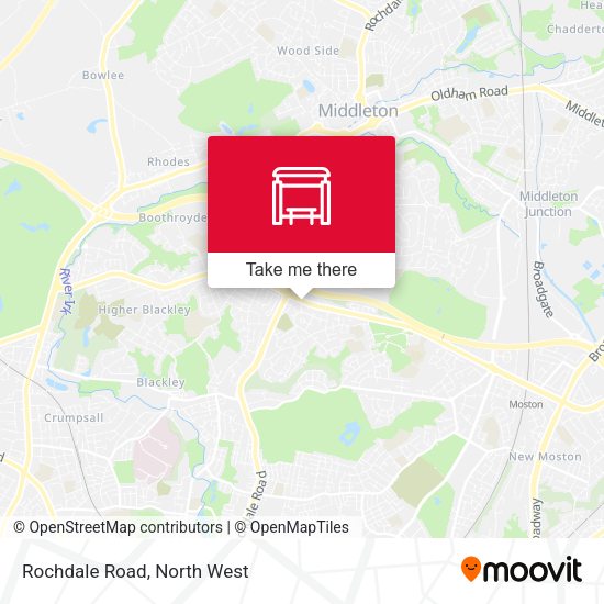 Rochdale Road map