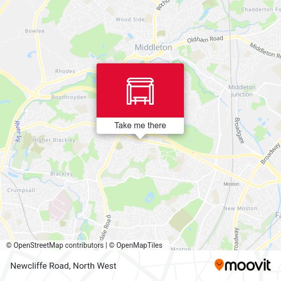 Newcliffe Road map