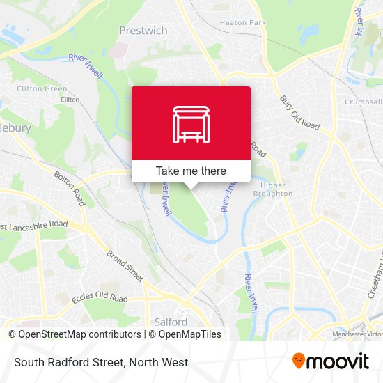 South Radford Street map