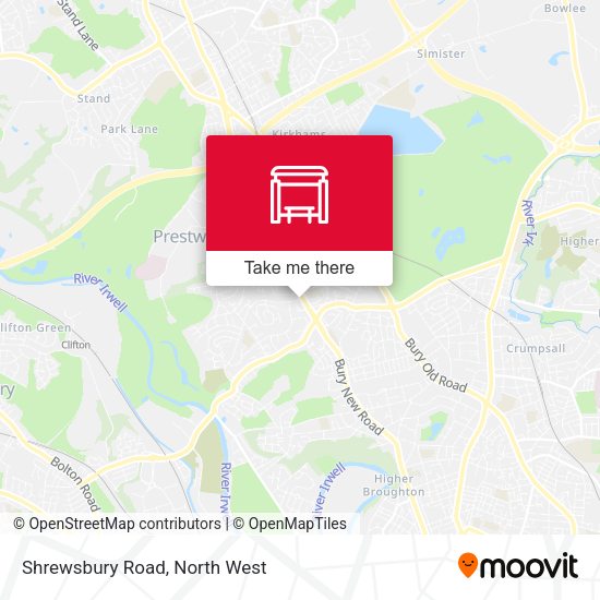 Shrewsbury Road map