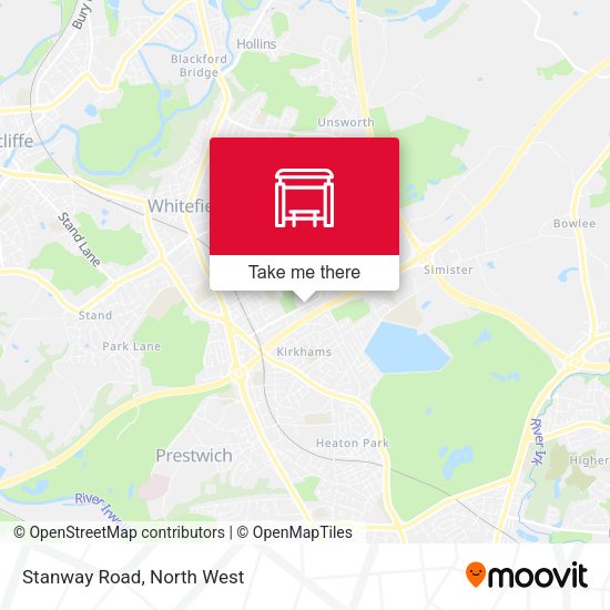 Stanway Road map