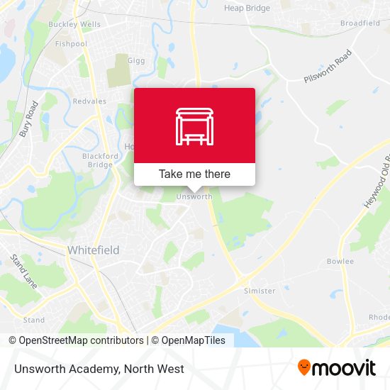 Unsworth Academy map