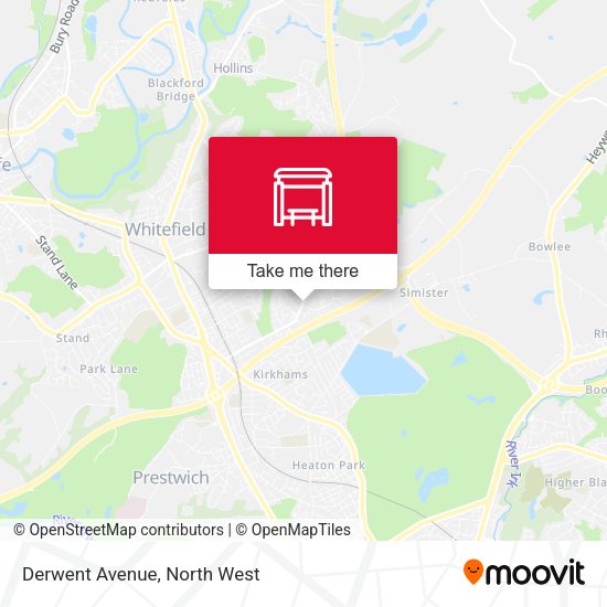 Derwent Avenue map