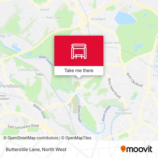 Butterstile Lane map