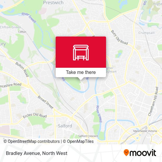 Bradley Avenue map