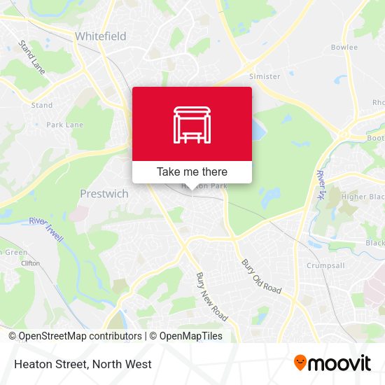 Heaton Street map