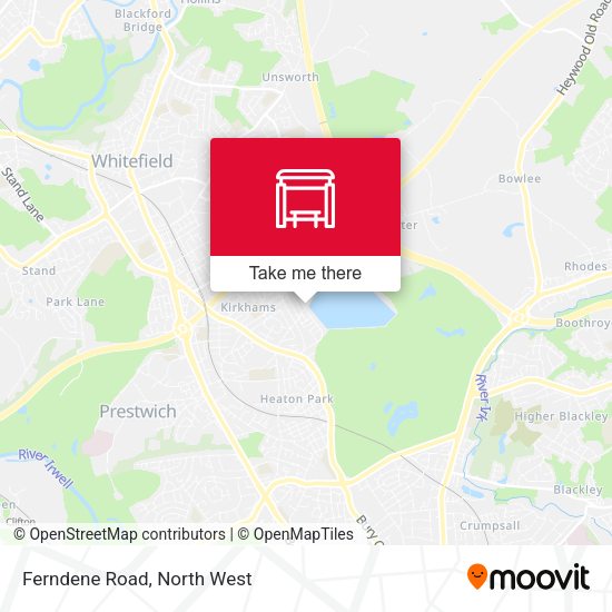 Ferndene Road map