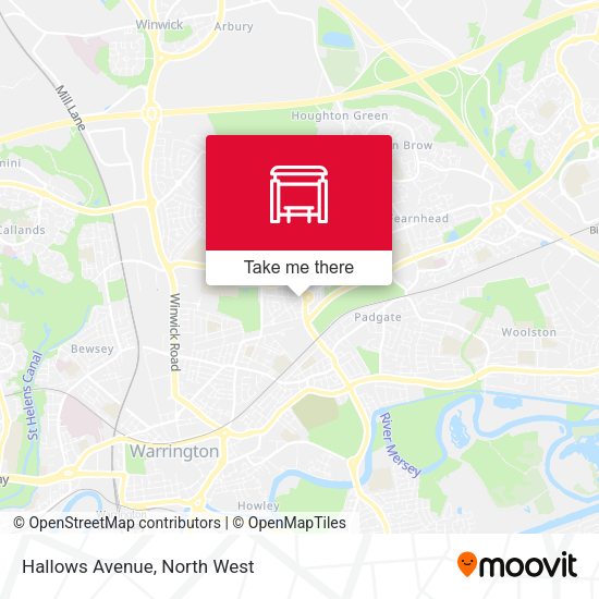 Hallows Avenue map
