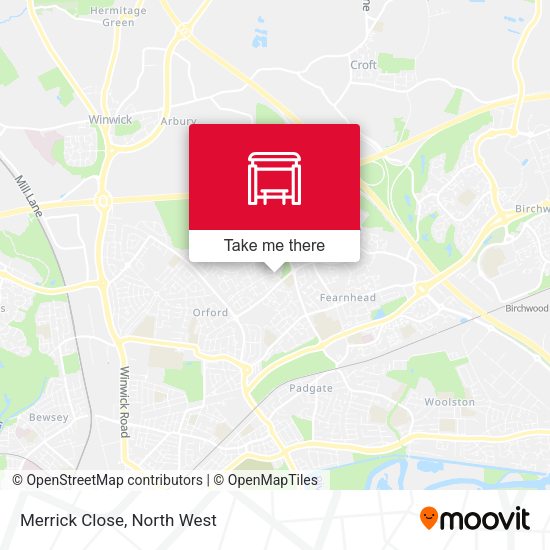 Merrick Close map