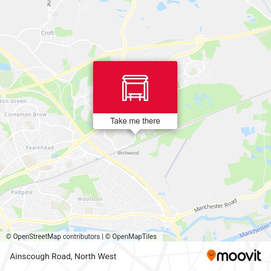 Ainscough Road map