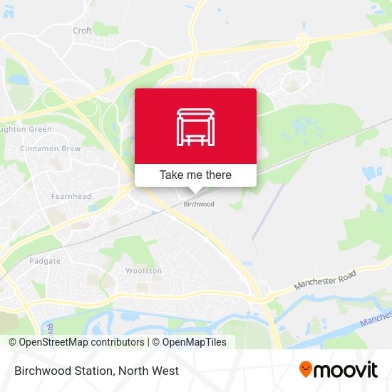 Birchwood Station map