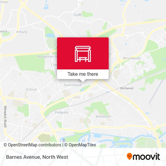 Barnes Avenue map