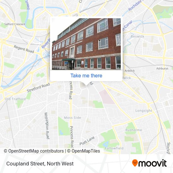 Coupland Street map