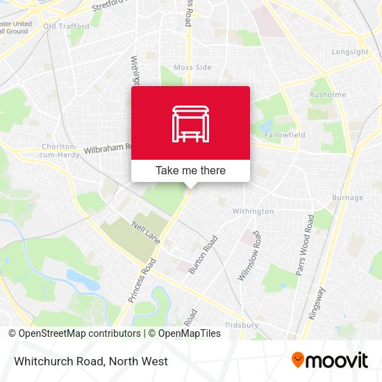 Whitchurch Road map