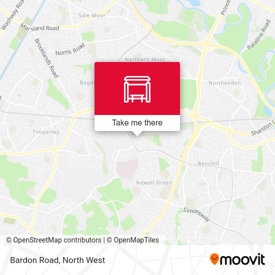 Bardon Road map