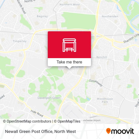 Newall Green Post Office map