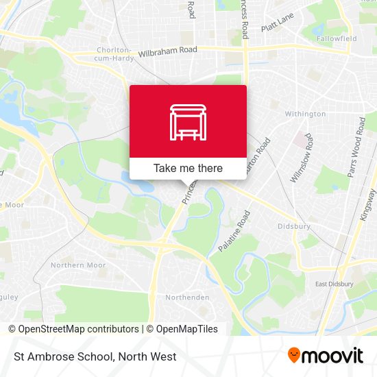 St Ambrose School map
