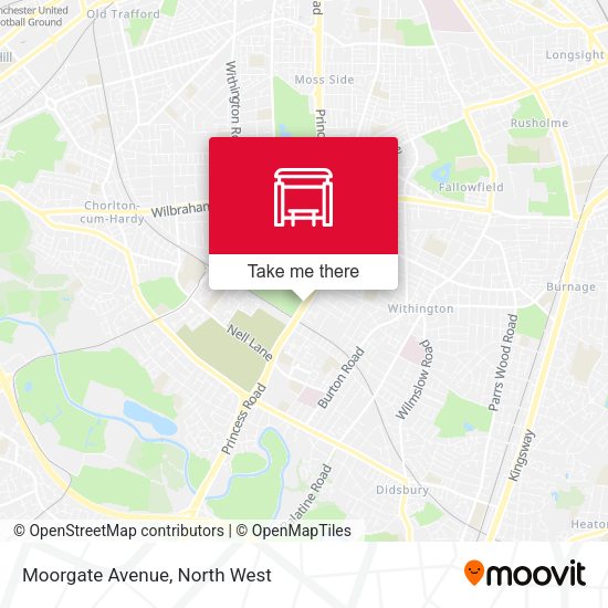 Moorgate Avenue map