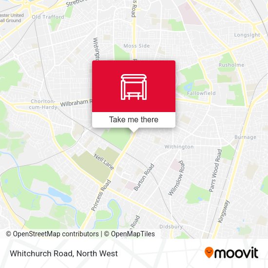 Whitchurch Road map