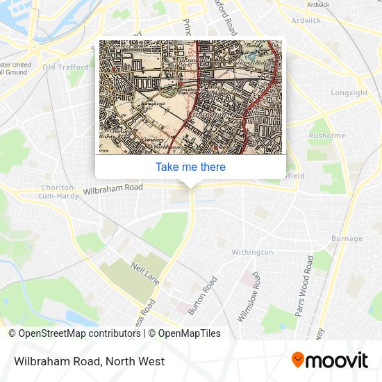 Wilbraham Road map