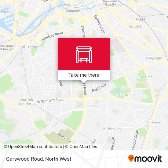 Garswood Road map