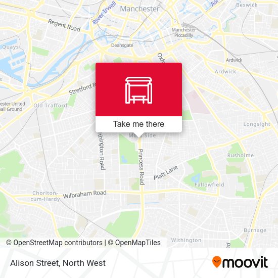 Alison Street map