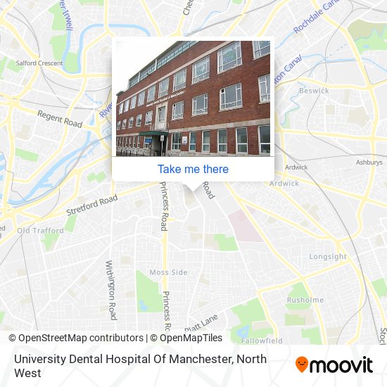 University Dental Hospital Of Manchester map