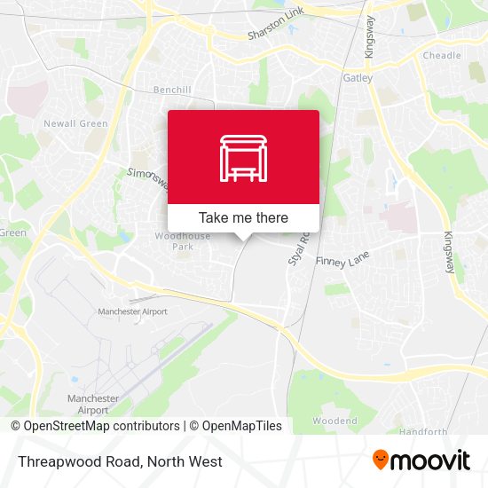 Threapwood Road map