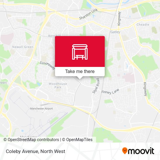 Coleby Avenue map