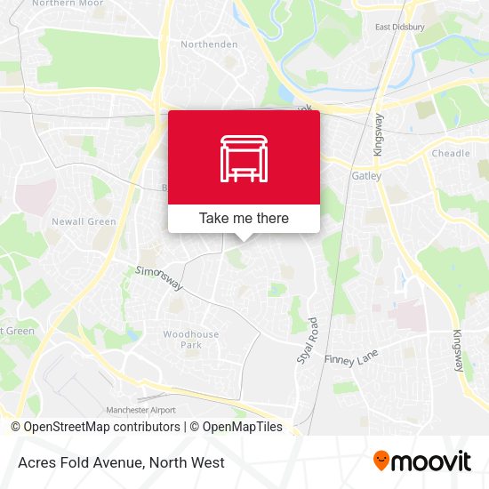Acres Fold Avenue map