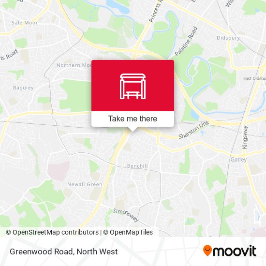 Greenwood Road map