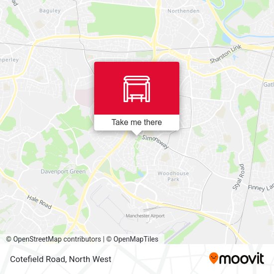 Cotefield Road map