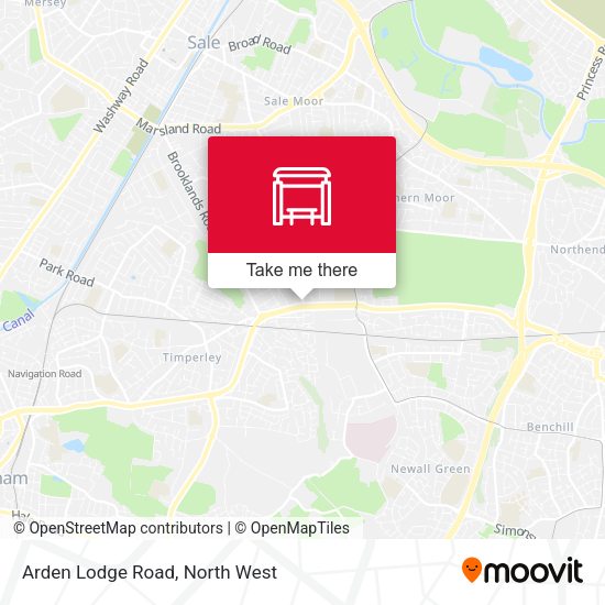 Arden Lodge Road map