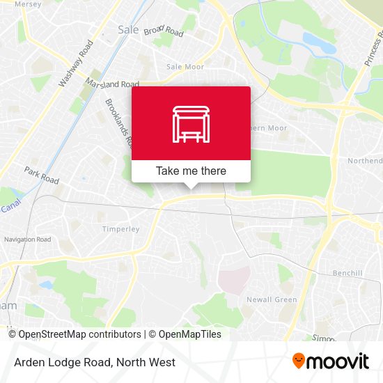 Arden Lodge Road map