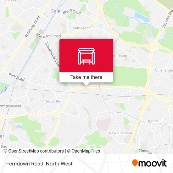 Ferndown Road map