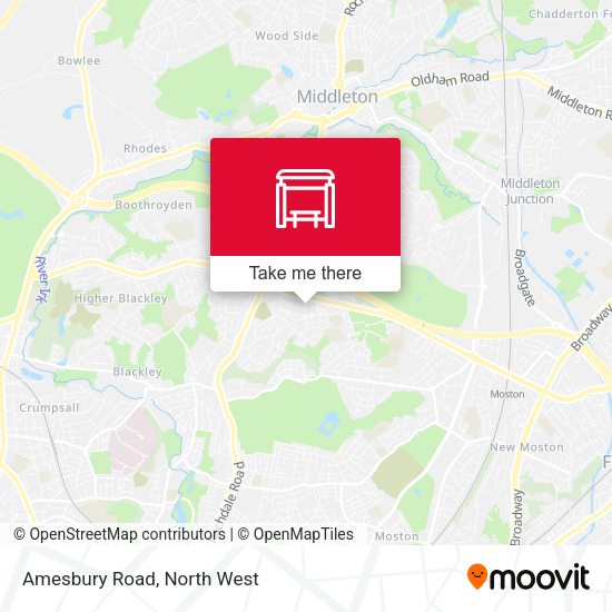 Amesbury Road map
