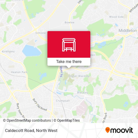Caldecott Road map