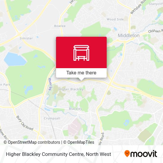 Higher Blackley Community Centre map