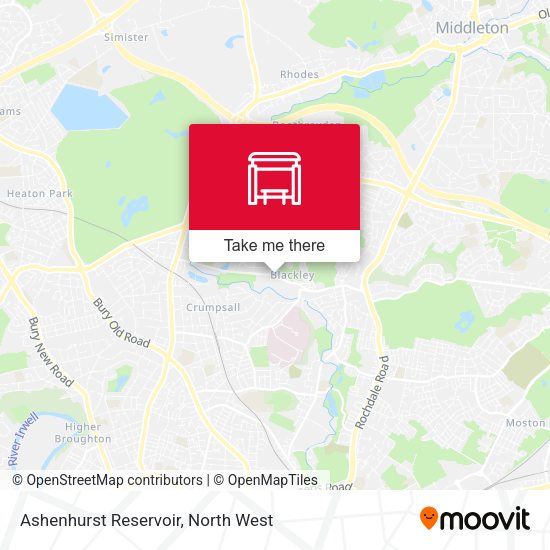 Ashenhurst Reservoir map
