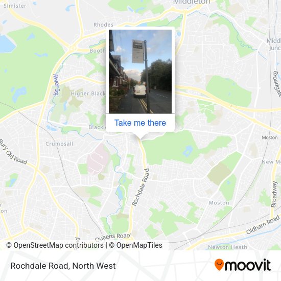 Rochdale Road map