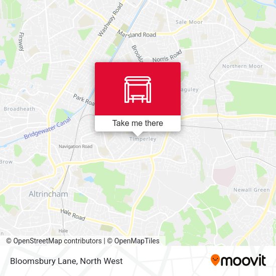 Bloomsbury Lane map