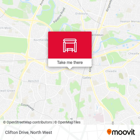 Clifton Drive map